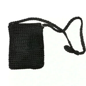 Black Cafe Crossbody Purse Bag